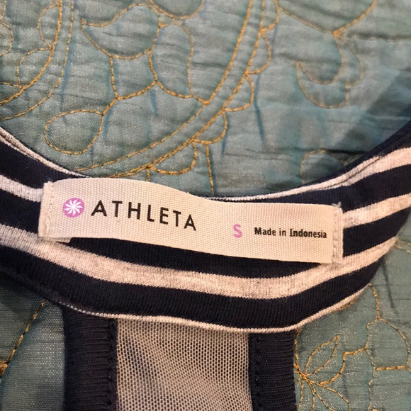 ATHLETA STRIPED TEE RACERBACK DRESS - Picture 7 of 7